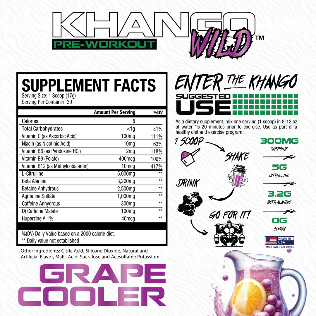 Khango® Wild Preworkout - Grape Cooler