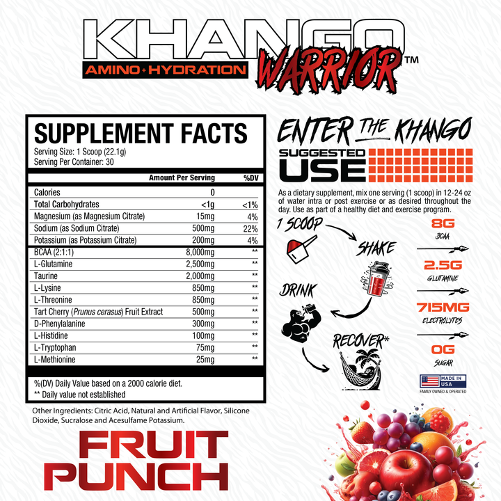 Khango® Warrior Amino - Fruit Punch
