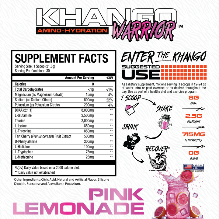 Khango® Warrior Amino - Pink Lemonade