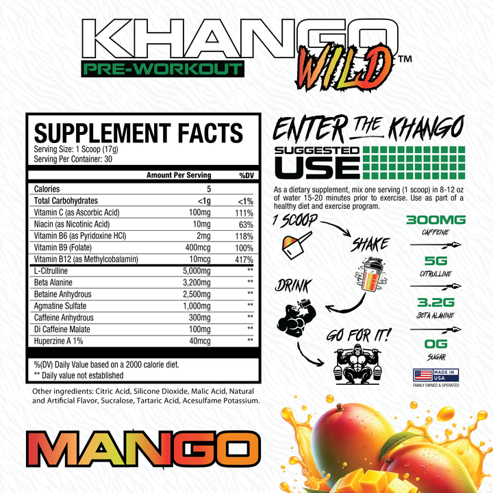 Khango® Wild Preworkout - Mango