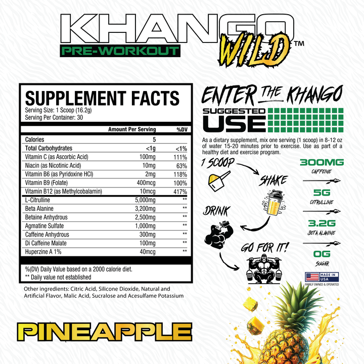 Khango® Wild Preworkout - Pineapple