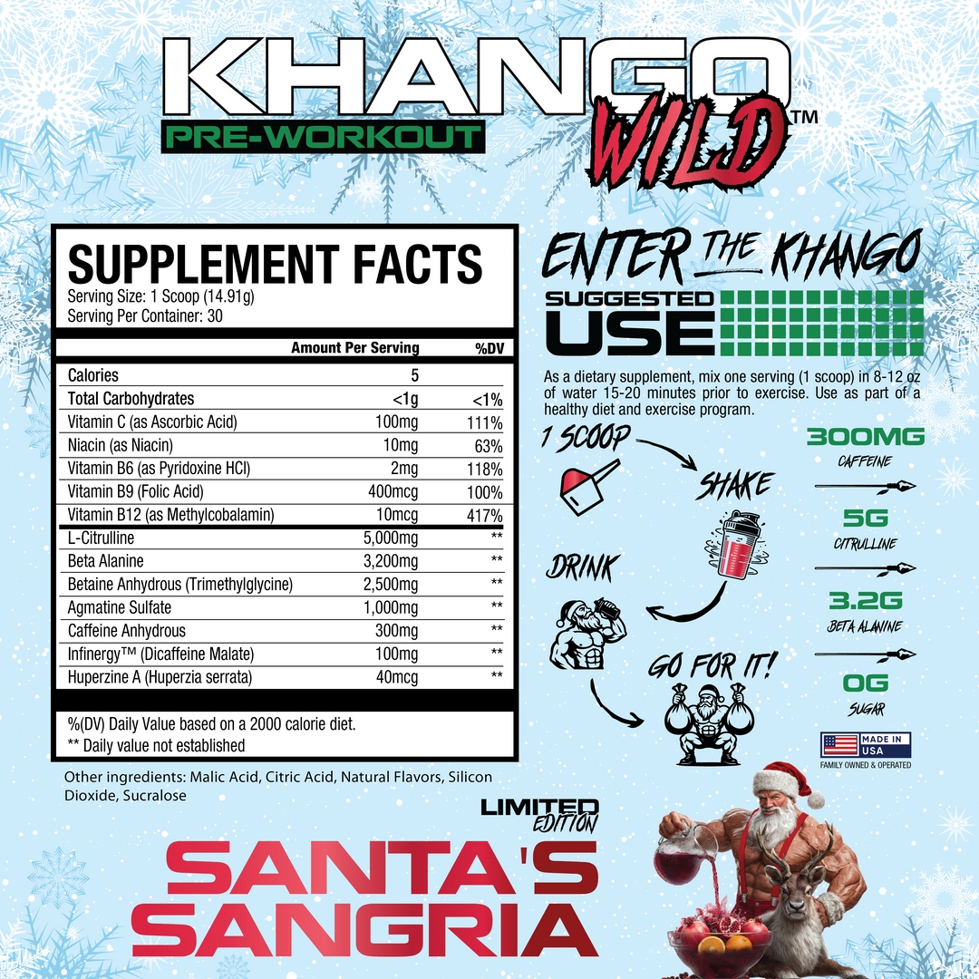 Khango® Wild Preworkout - LIMITED EDITION - Santa&