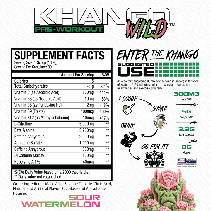 Khango® Wild Preworkout - Sour Watermelon