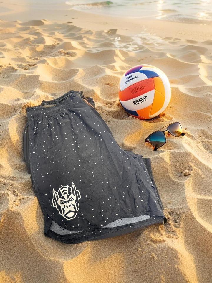 Luka Black Splatter Active Shorts